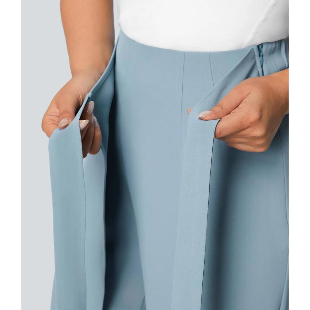 NWT Halara High Waisted Tie Side Wide Leg Work Pants Size Small - Picture 8 of 12